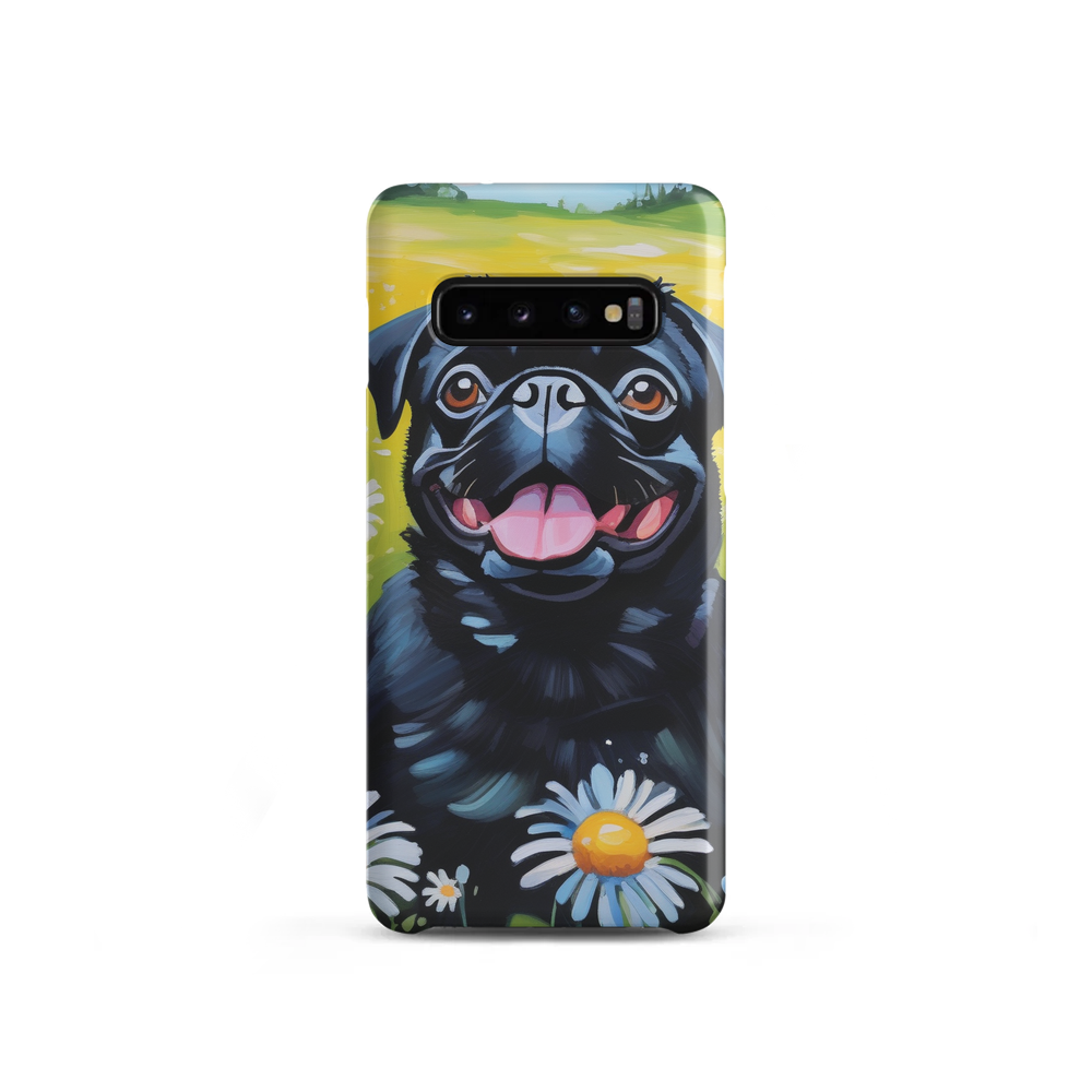 PugMug Custom Black Pug Samsung Case