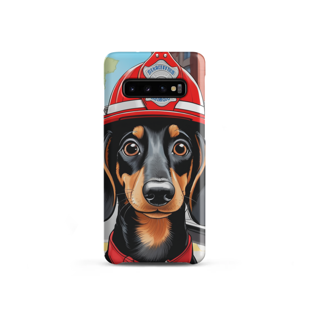 PugMug Custom Black Dachshund Samsung Case