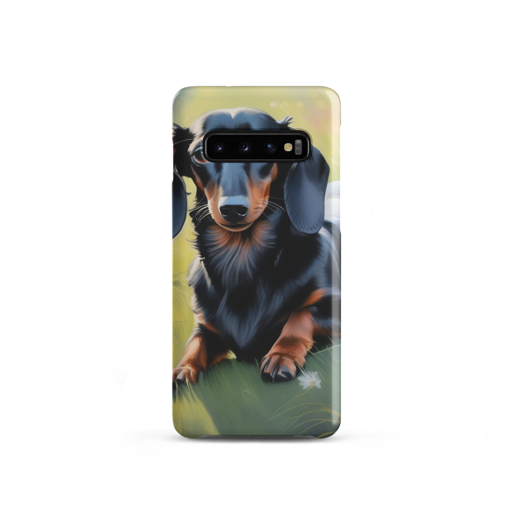 PugMug Custom Black Dachshund Samsung Case