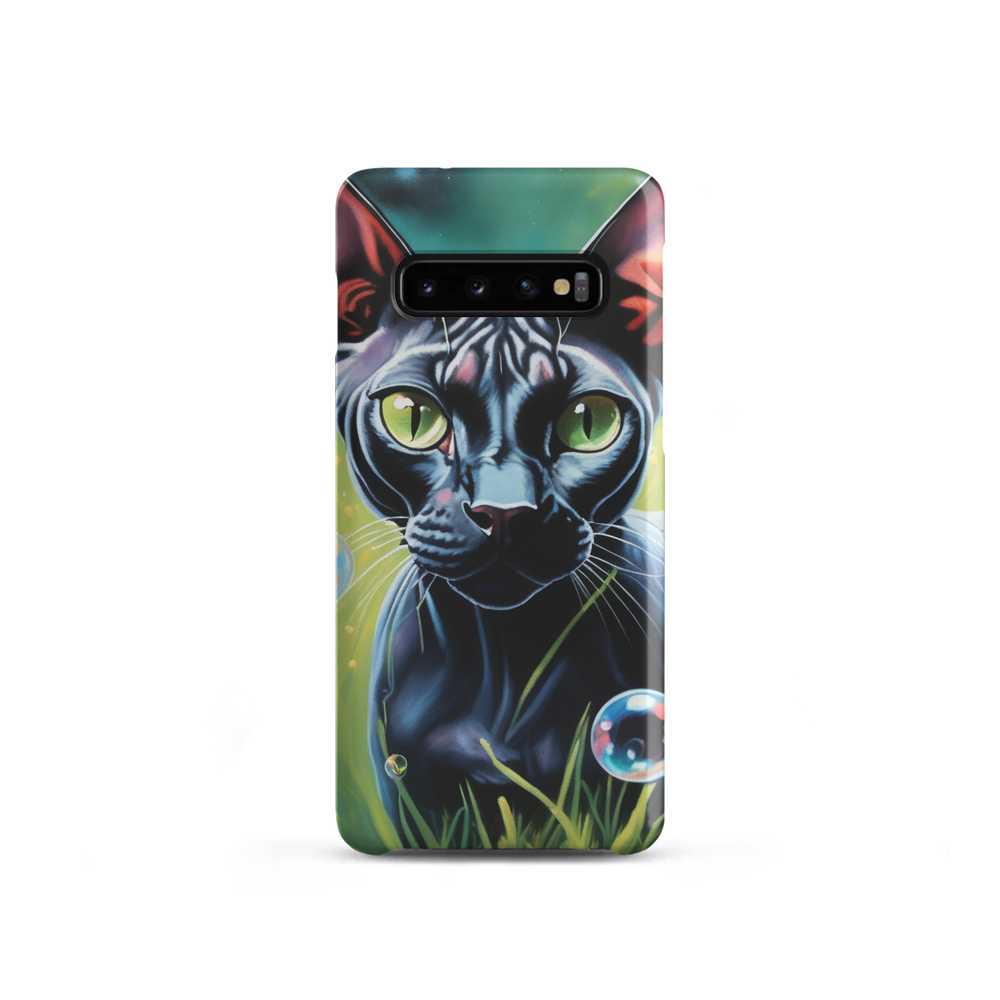 PugMug Custom Black Sphynx Cat Samsung Case