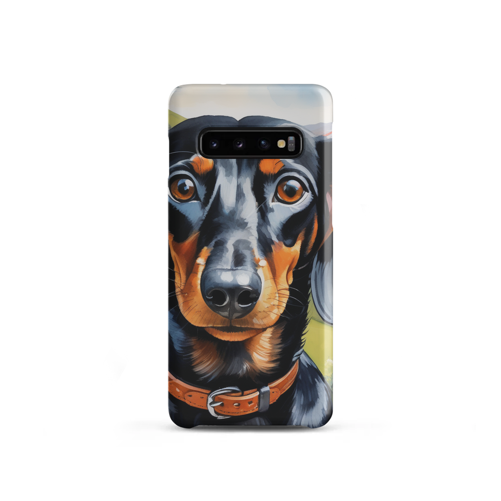 PugMug Custom Black Dachshund Samsung Case