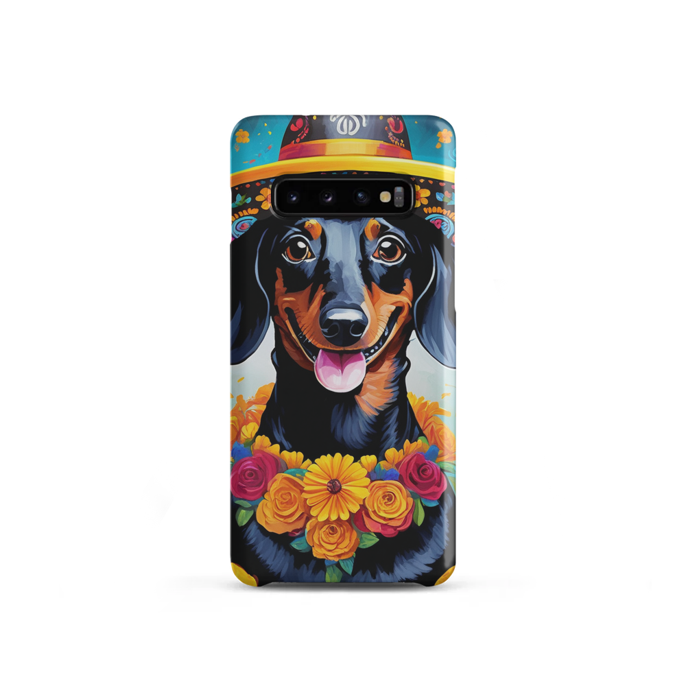 PugMug Custom Black Dachshund Samsung Case