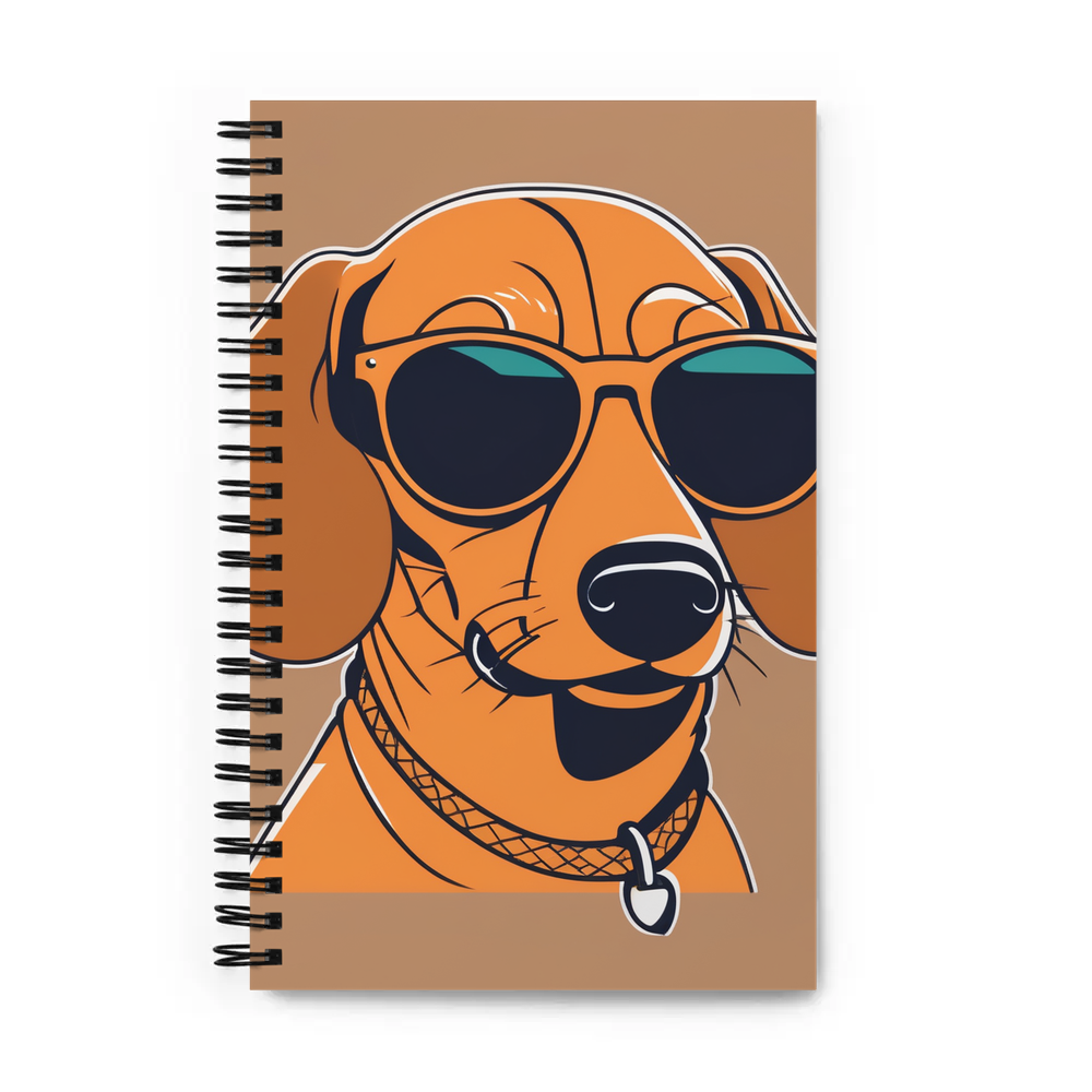 PugMug Custom Tan Dachshund Spiral Notebook