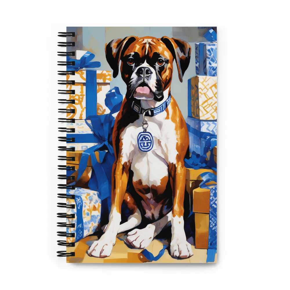 PugMug Custom Boxer Dog Spiral Notebook