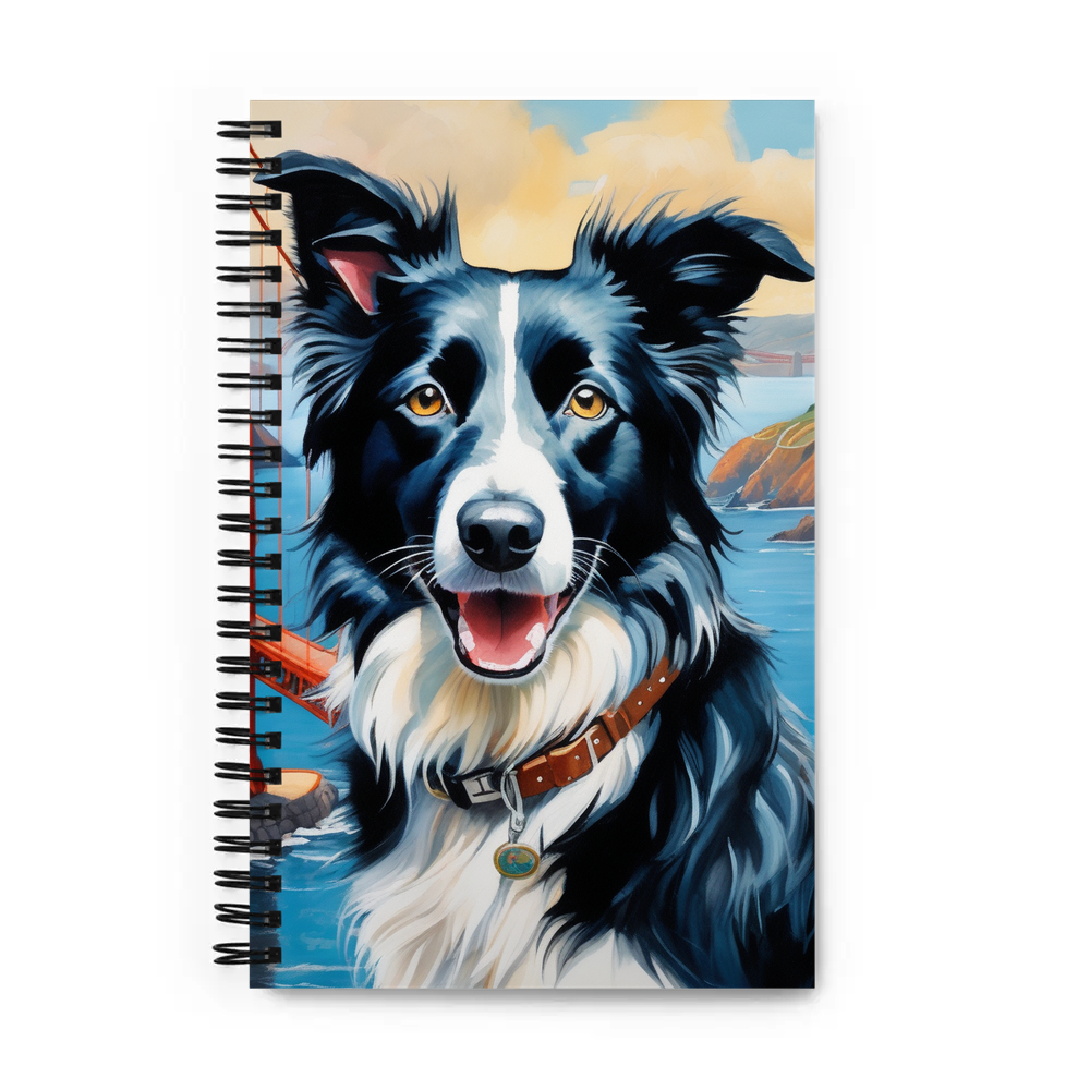 PugMug Custom Border Collie Spiral Notebook