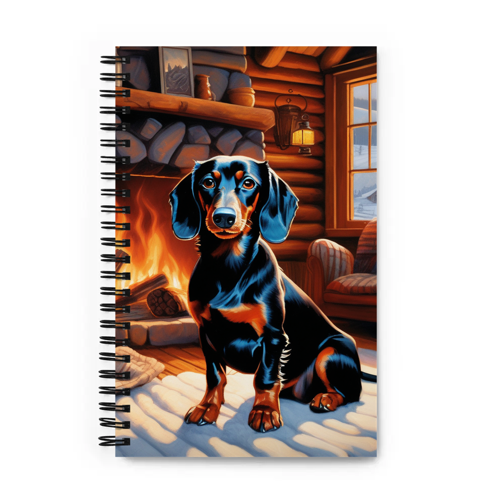 PugMug Custom Black Dachshund Spiral Notebook