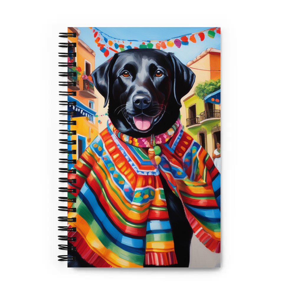 PugMug Custom Black Labrador Retriever Spiral Notebook