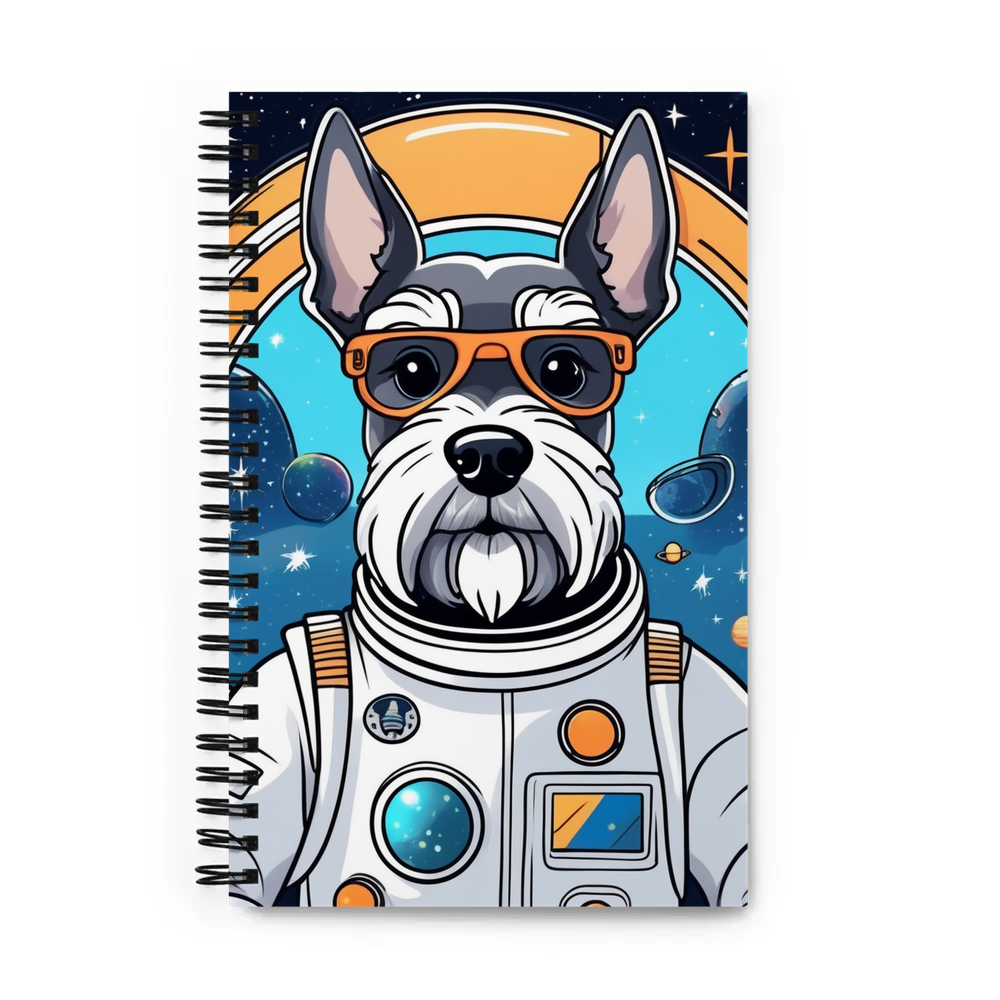 PugMug Custom Miniature Schnauzer Spiral Notebook