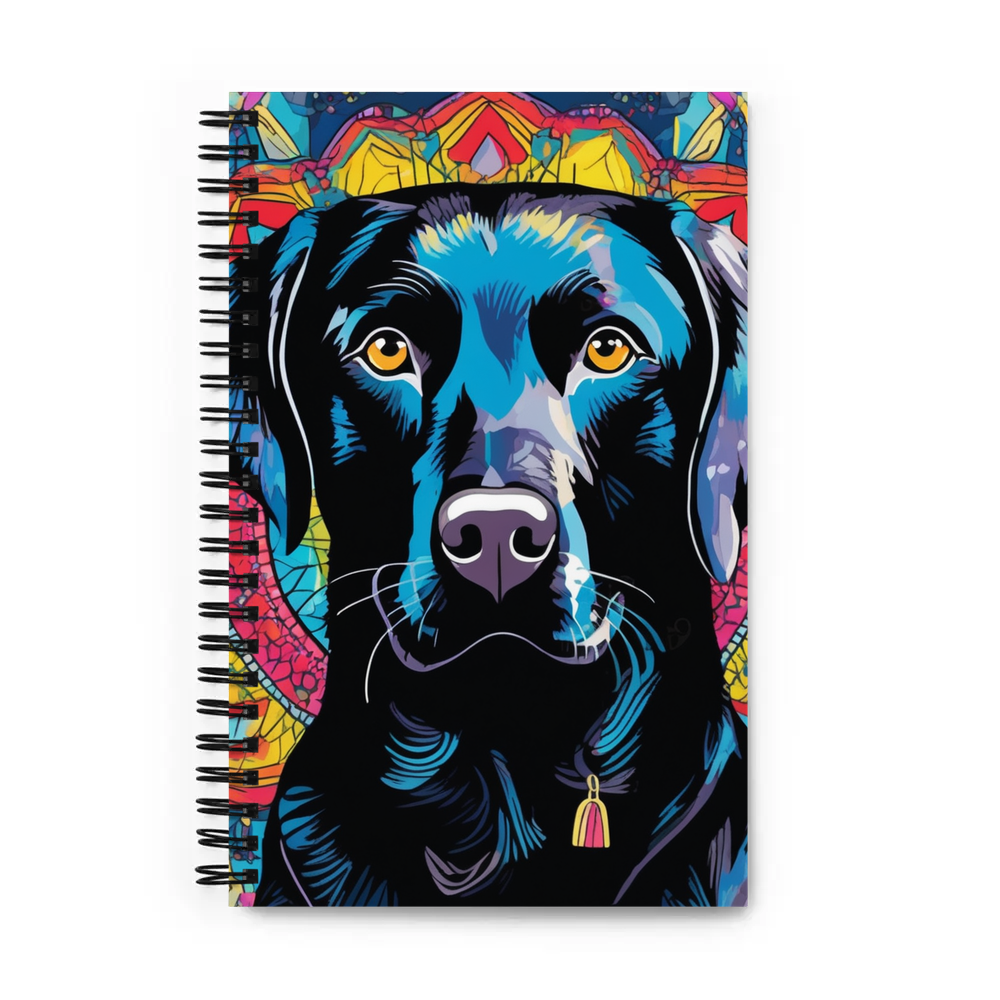 PugMug Custom Black Labrador Retriever Spiral Notebook