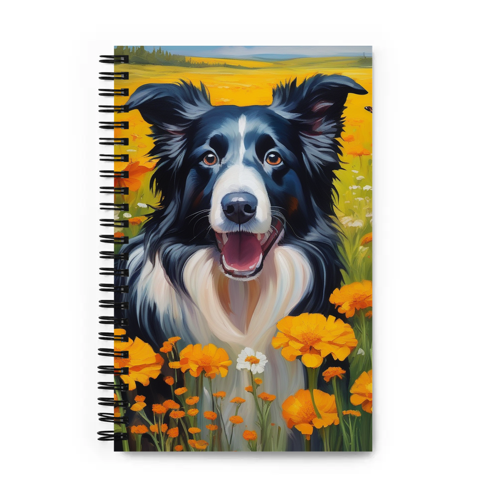PugMug Custom Border Collie Spiral Notebook