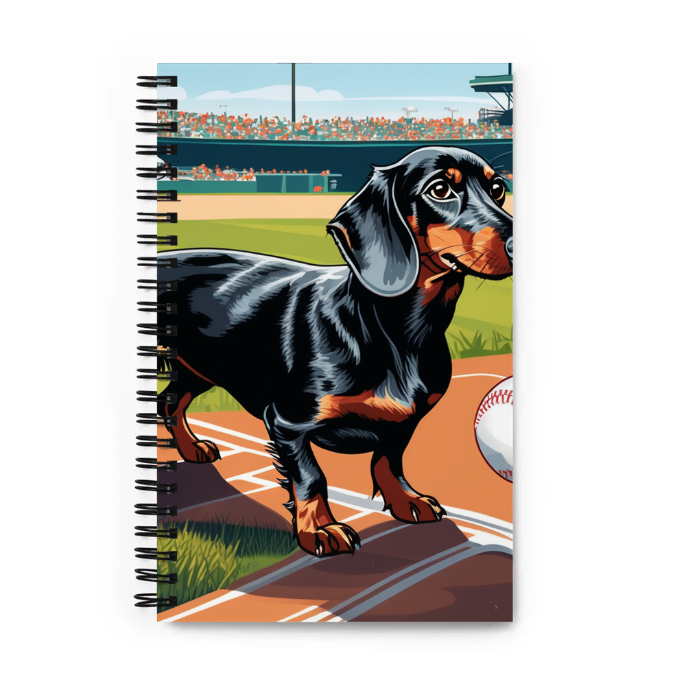 PugMug Custom Black Dachshund Spiral Notebook