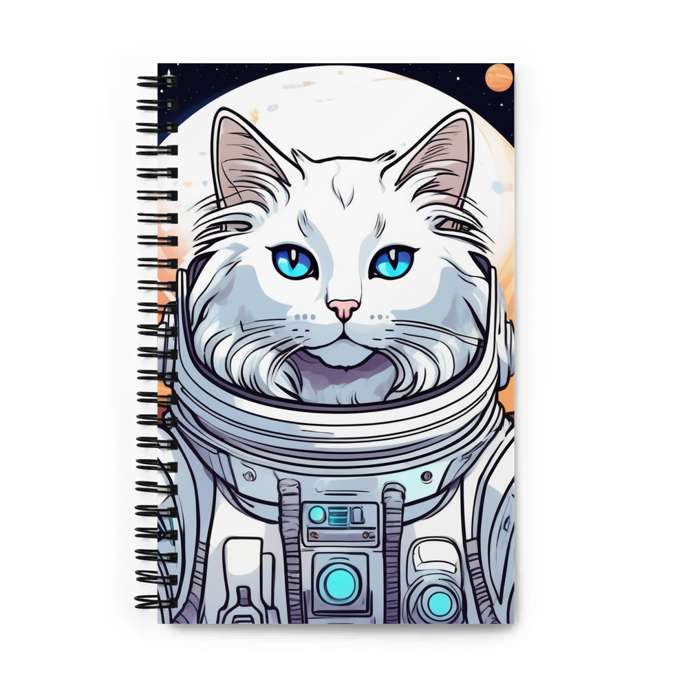 PugMug Custom White Ragdoll Cat Spiral Notebook