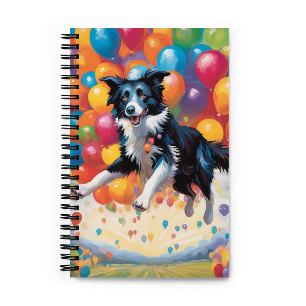 PugMug Custom Border Collie Spiral Notebook