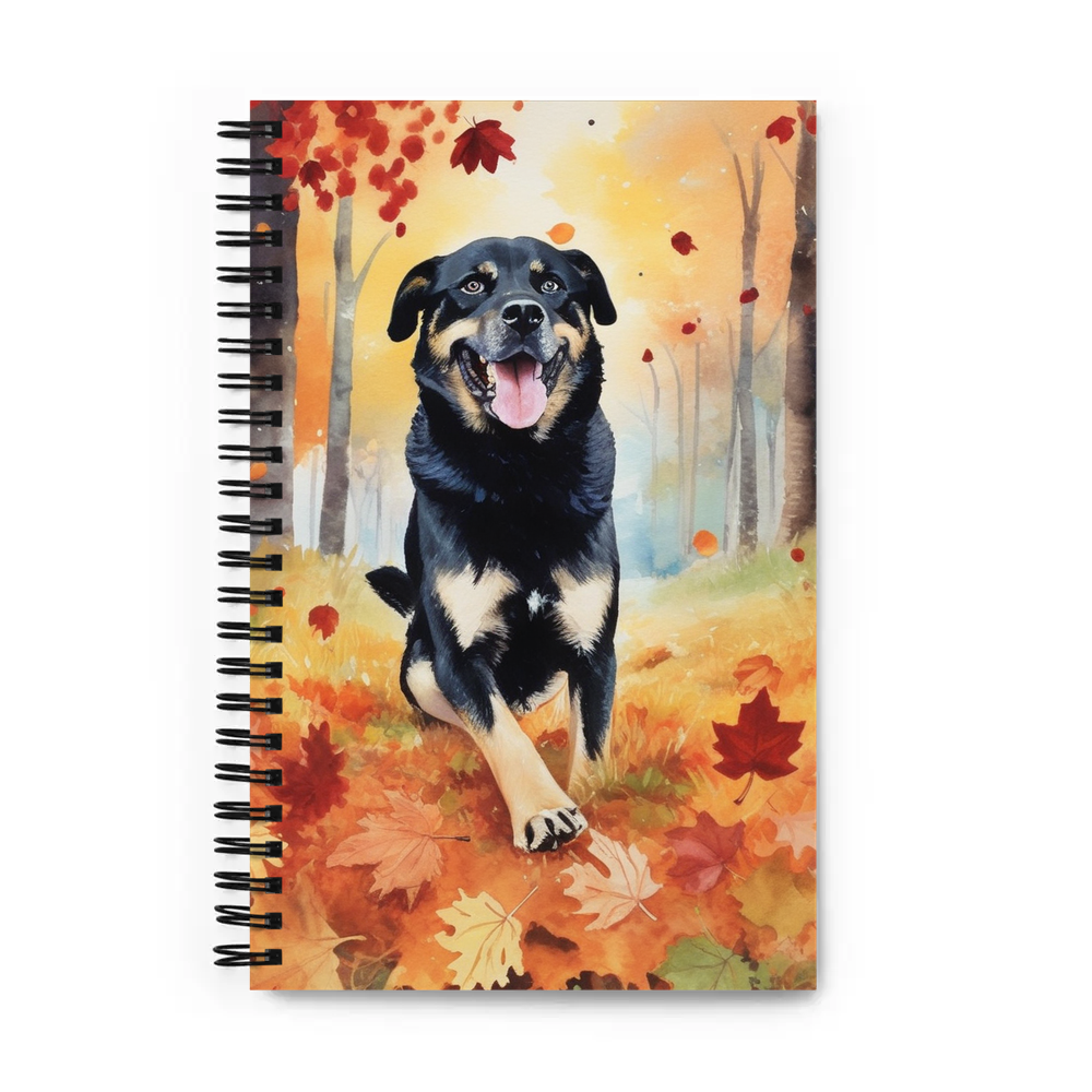 PugMug Custom Blue Spiral Notebook