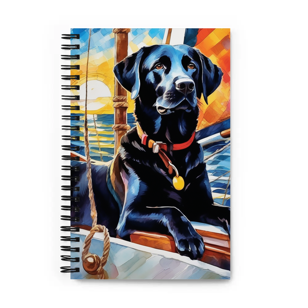 PugMug Custom Black Labrador Retriever Spiral Notebook