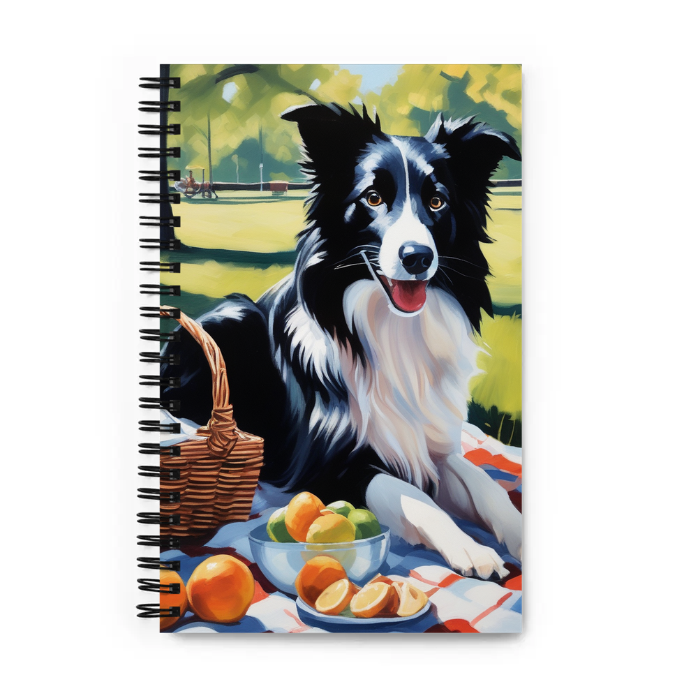 PugMug Custom Border Collie Spiral Notebook