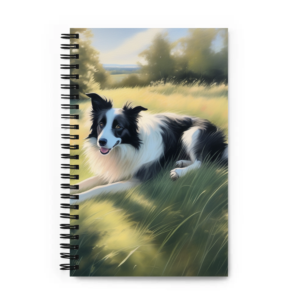 PugMug Custom Border Collie Spiral Notebook