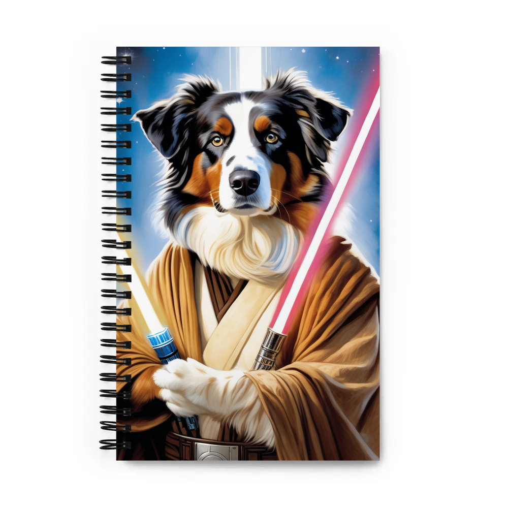 PugMug Custom Australian Shepherd Dog Spiral Notebook