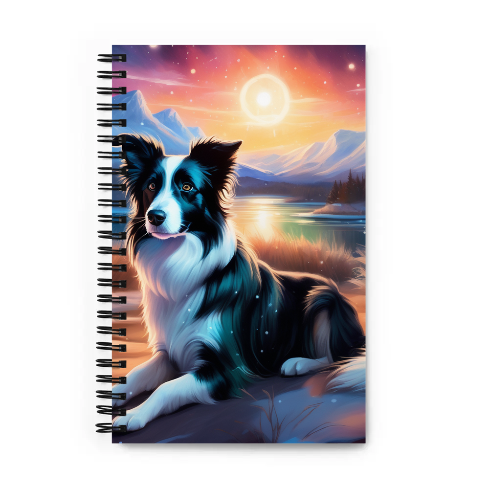 PugMug Custom Border Collie Spiral Notebook