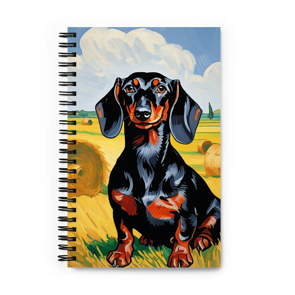 PugMug Custom Black Dachshund Spiral Notebook