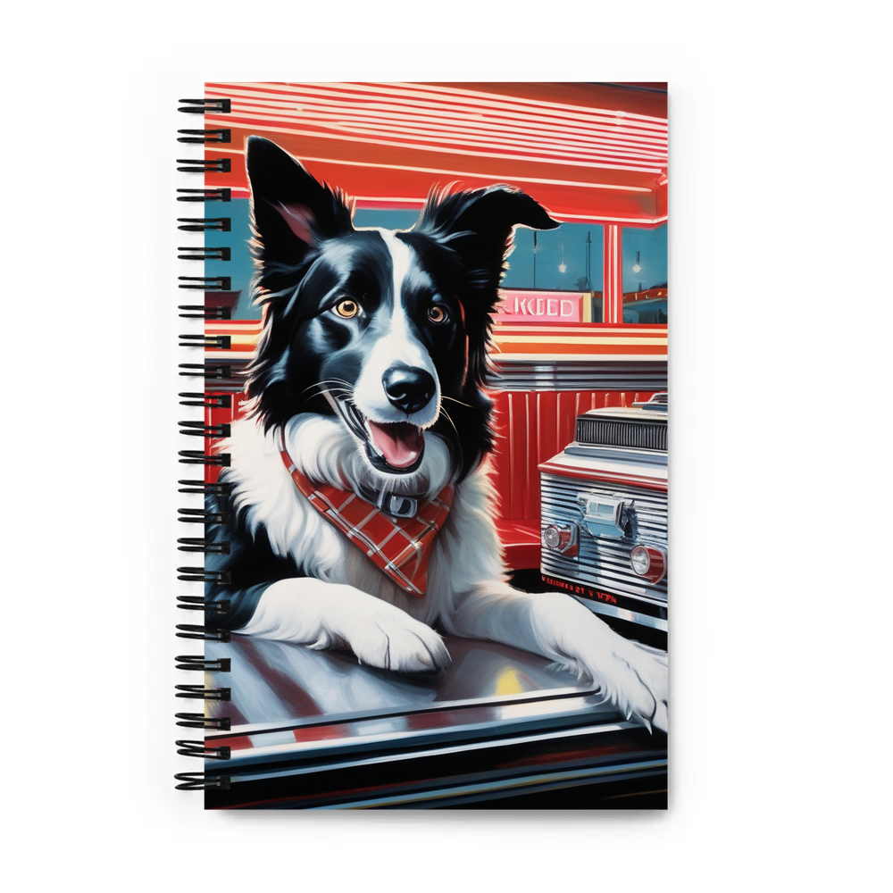 PugMug Custom Border Collie Spiral Notebook