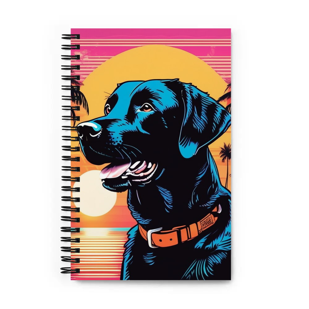 PugMug Custom Black Labrador Retriever Spiral Notebook