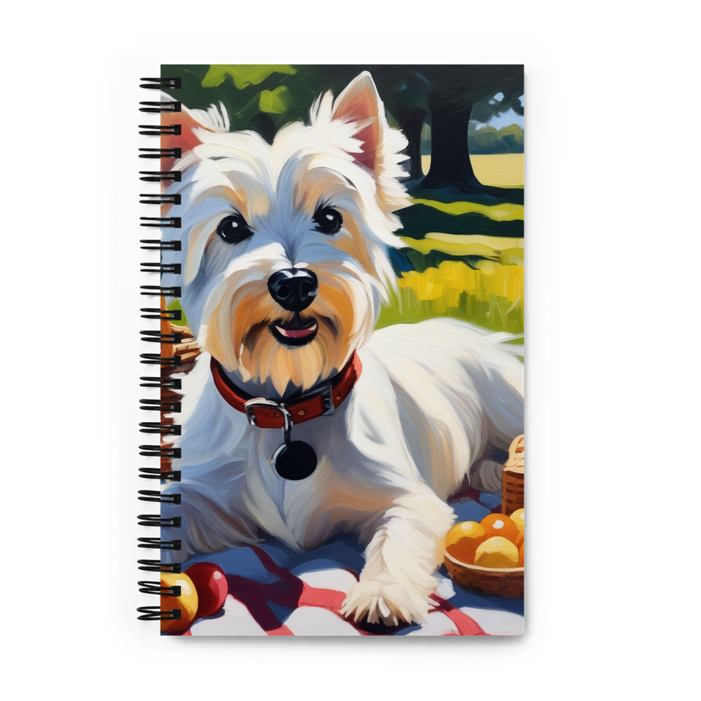 PugMug Custom West Highland White Terrier Spiral Notebook