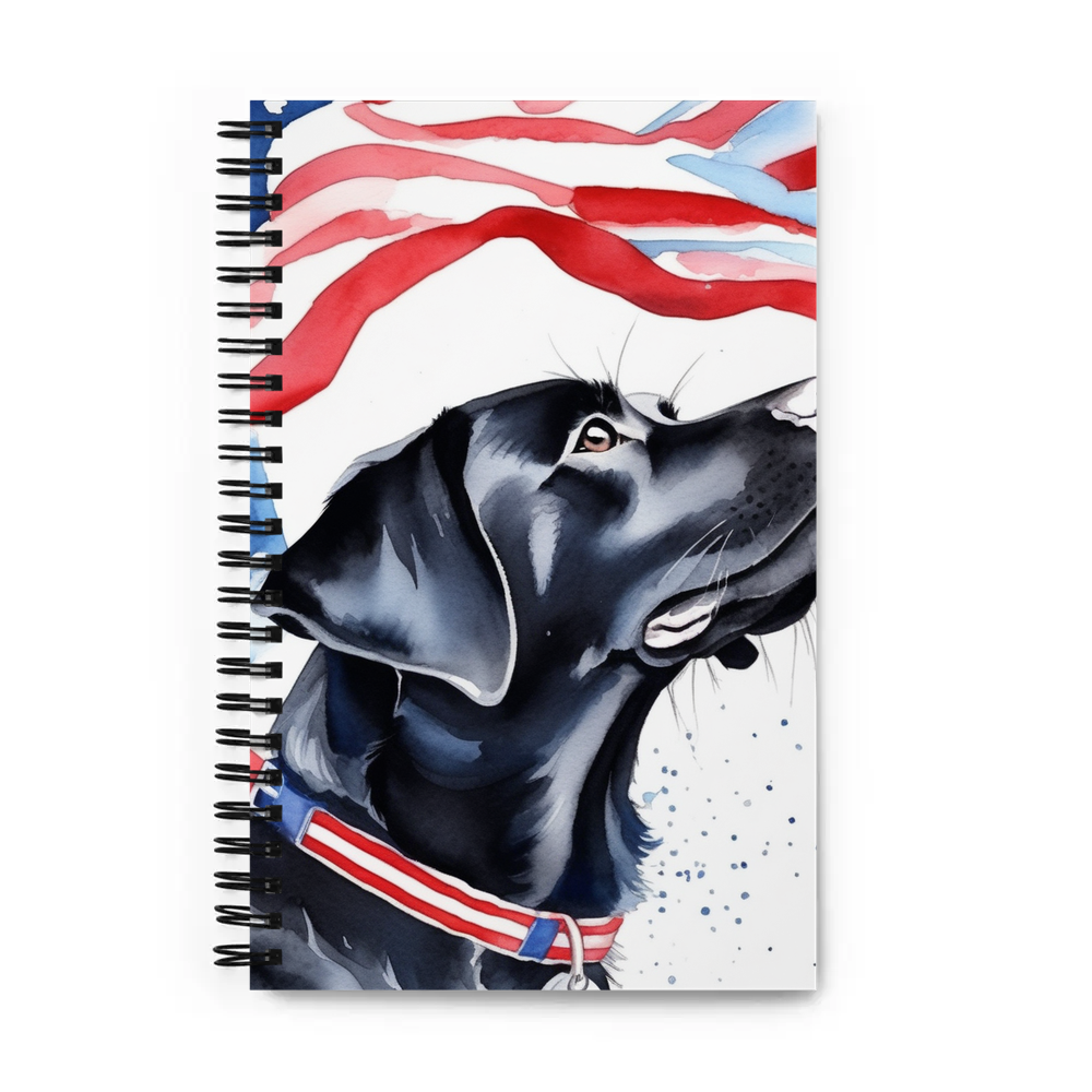 PugMug Custom Black Labrador Retriever Spiral Notebook