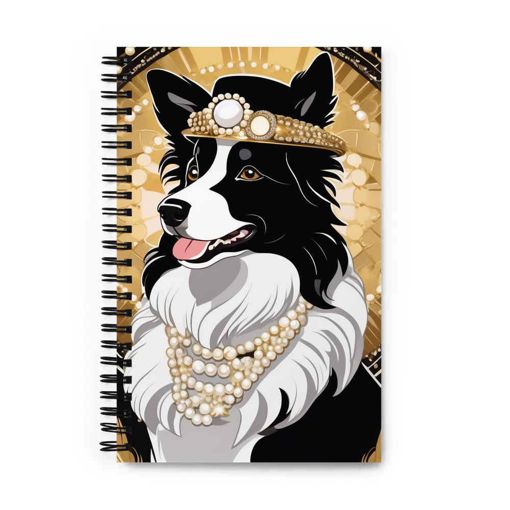 PugMug Custom Border Collie Spiral Notebook