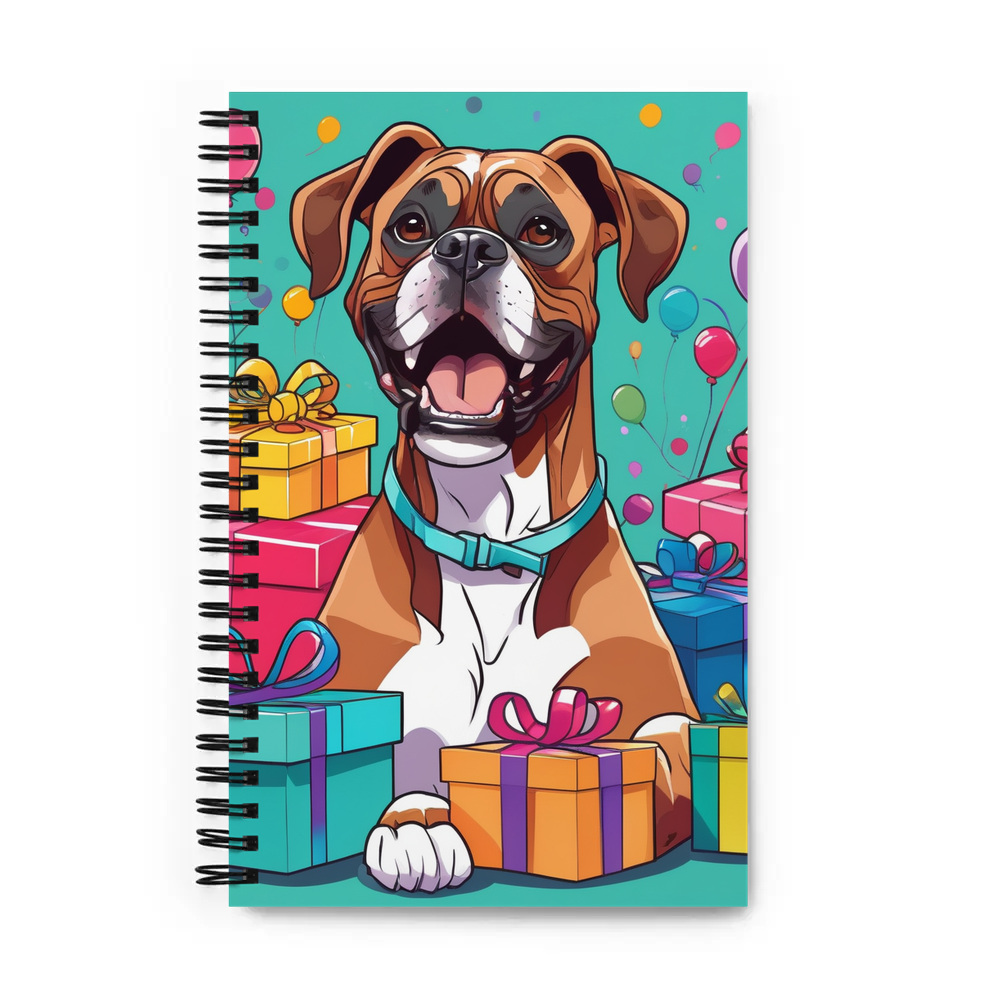 PugMug Custom Boxer Dog Spiral Notebook