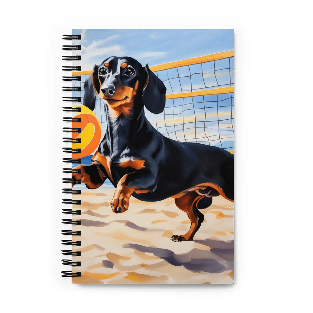 PugMug Custom Black Dachshund Spiral Notebook