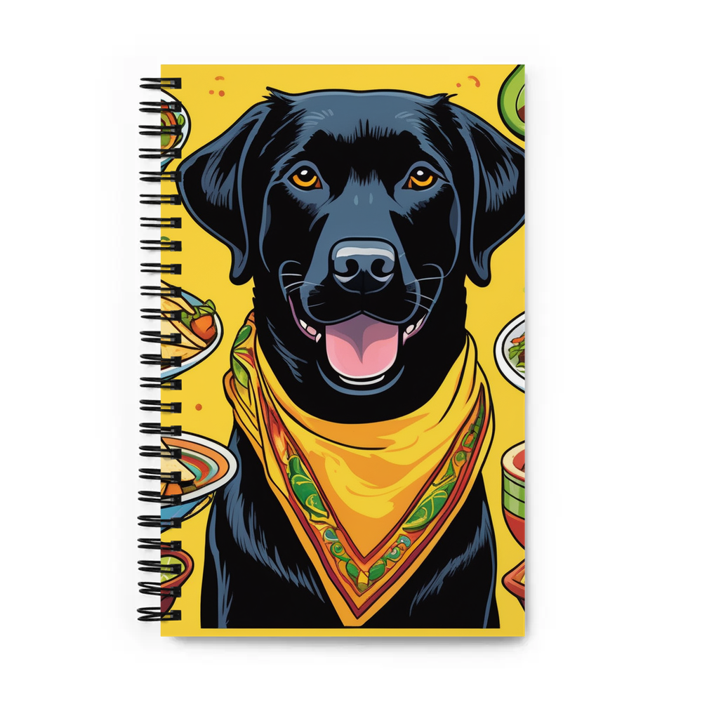 PugMug Custom Black Labrador Retriever Spiral Notebook