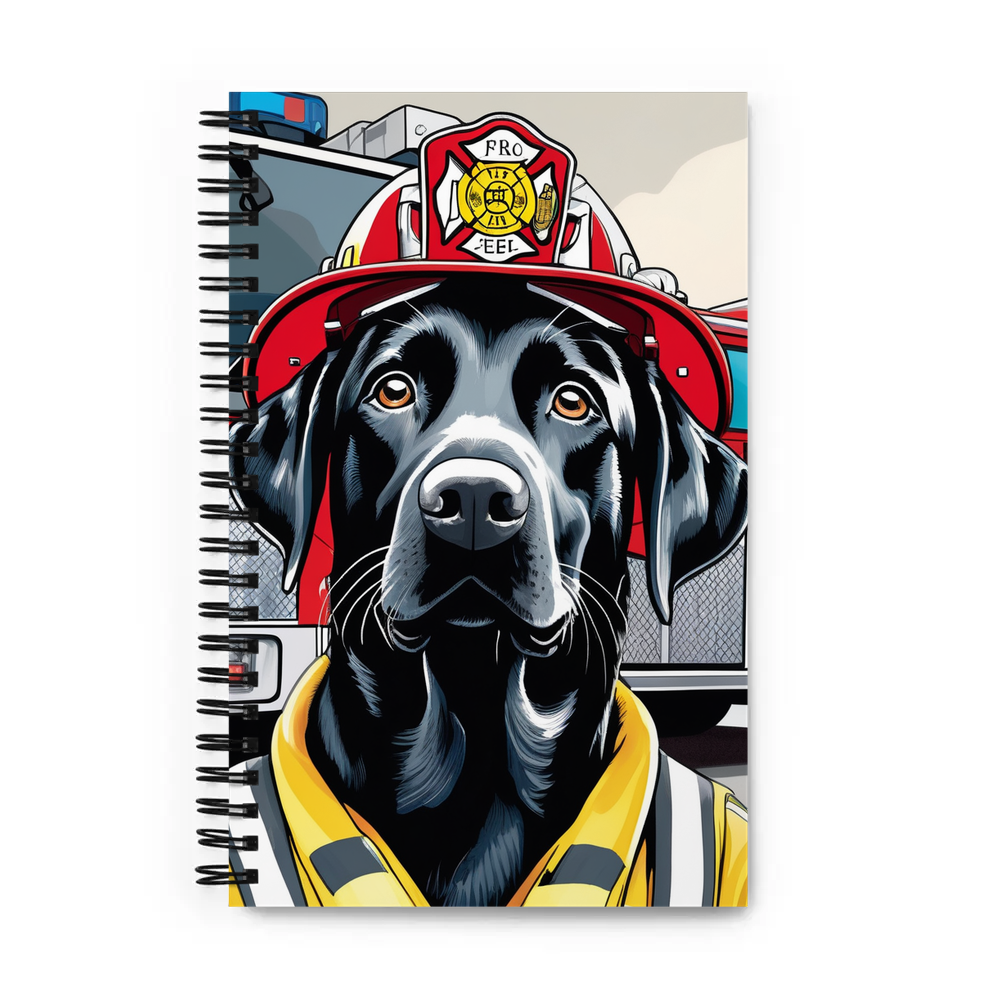 PugMug Custom Black Labrador Retriever Spiral Notebook