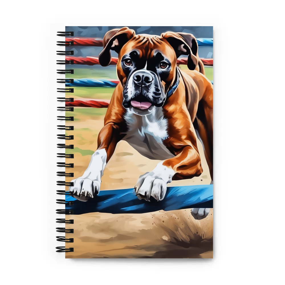 PugMug Custom Boxer Dog Spiral Notebook