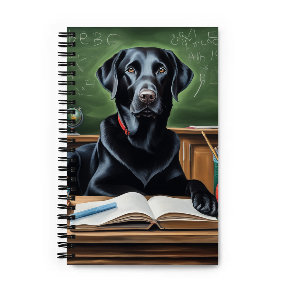 PugMug Custom Black Labrador Retriever Spiral Notebook