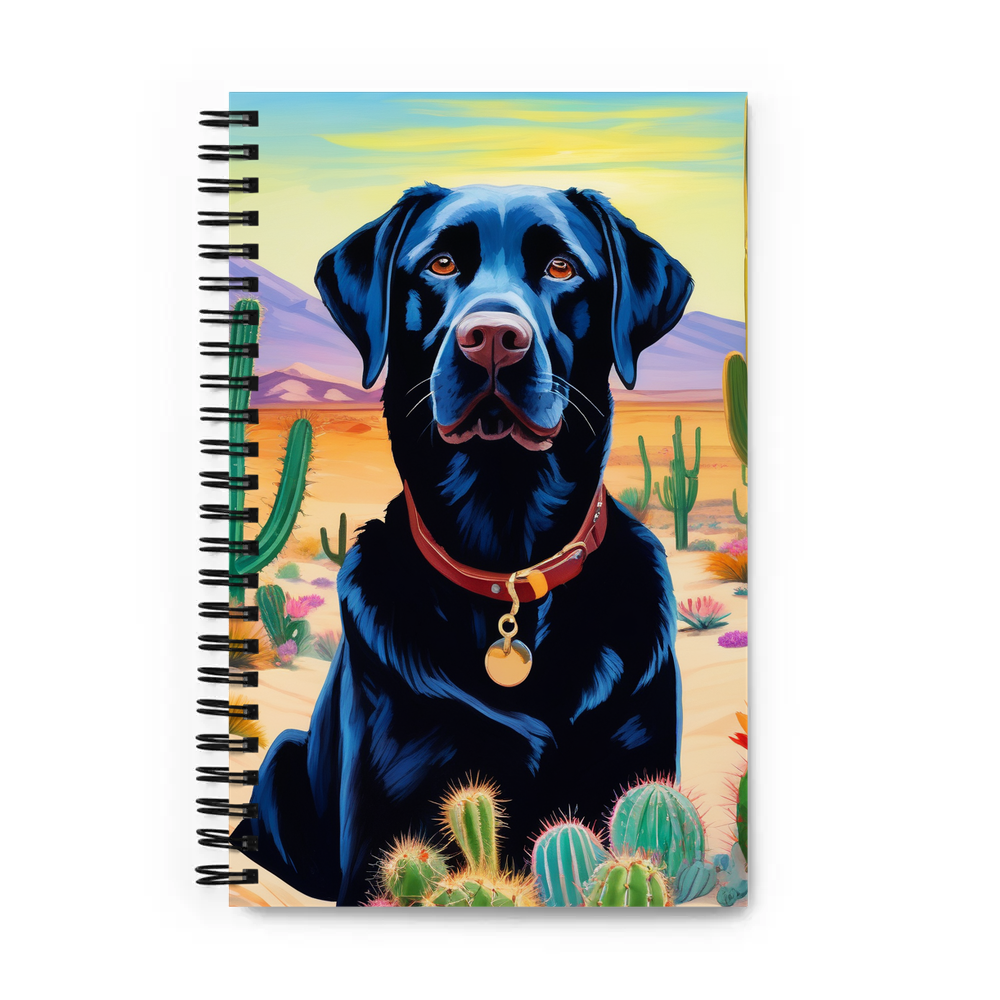 PugMug Custom Black Labrador Retriever Spiral Notebook