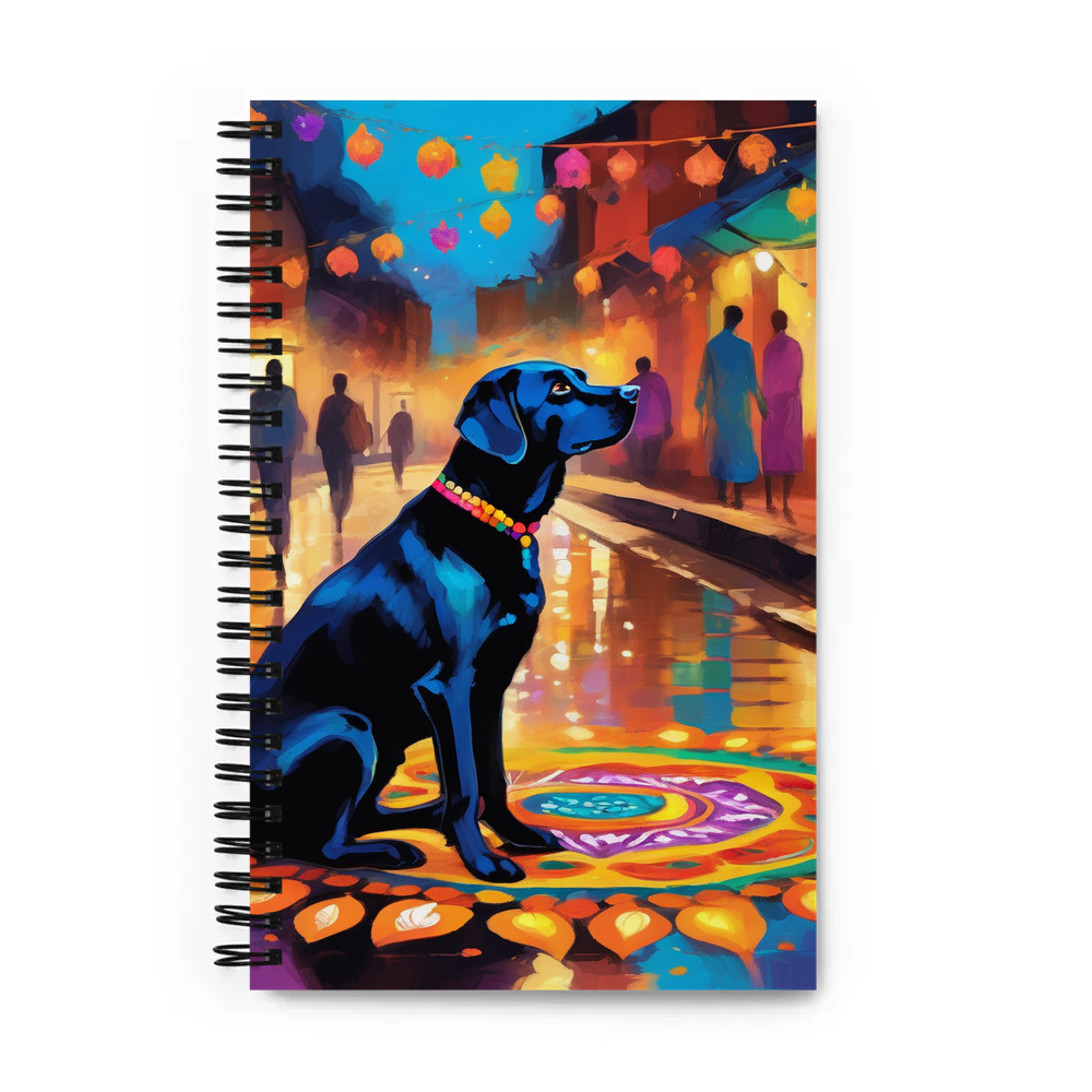 PugMug Custom Black Labrador Retriever Spiral Notebook