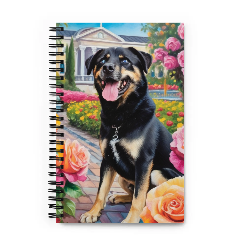 PugMug Custom Blue Spiral Notebook