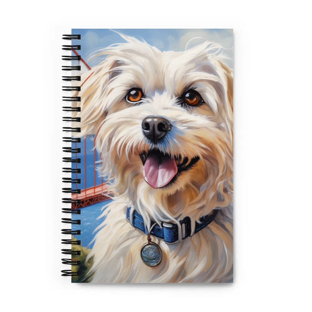 PugMug Custom Maltese Dog Spiral Notebook