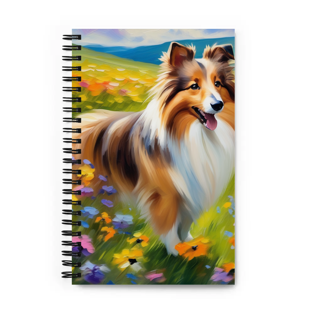 PugMug Custom Shetland Sheepdog Spiral Notebook