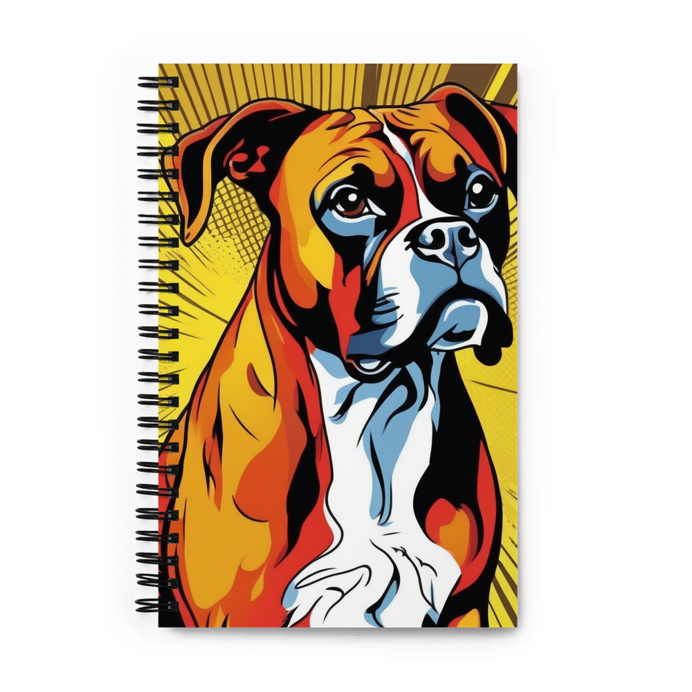 PugMug Custom Boxer Dog Spiral Notebook