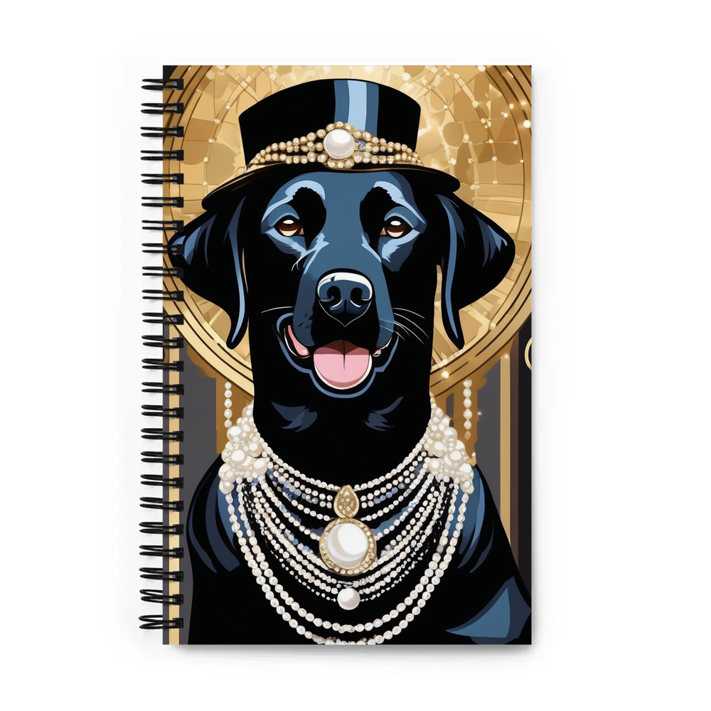 PugMug Custom Black Labrador Retriever Spiral Notebook