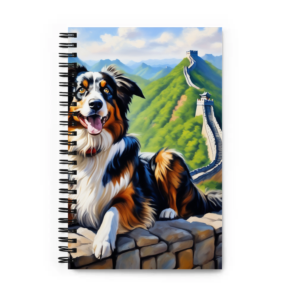 PugMug Custom Australian Shepherd Dog Spiral Notebook