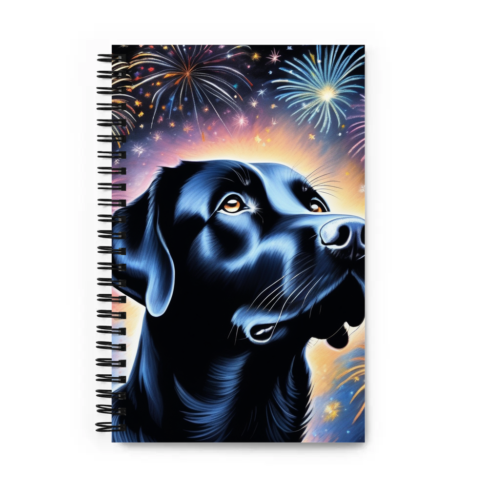 PugMug Custom Black Labrador Retriever Spiral Notebook