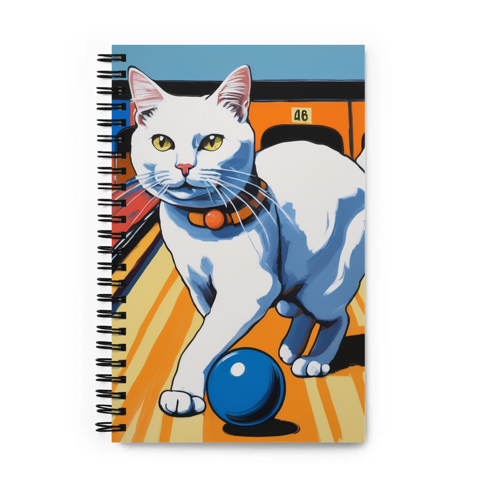 PugMug Custom White Companion Cat Spiral Notebook
