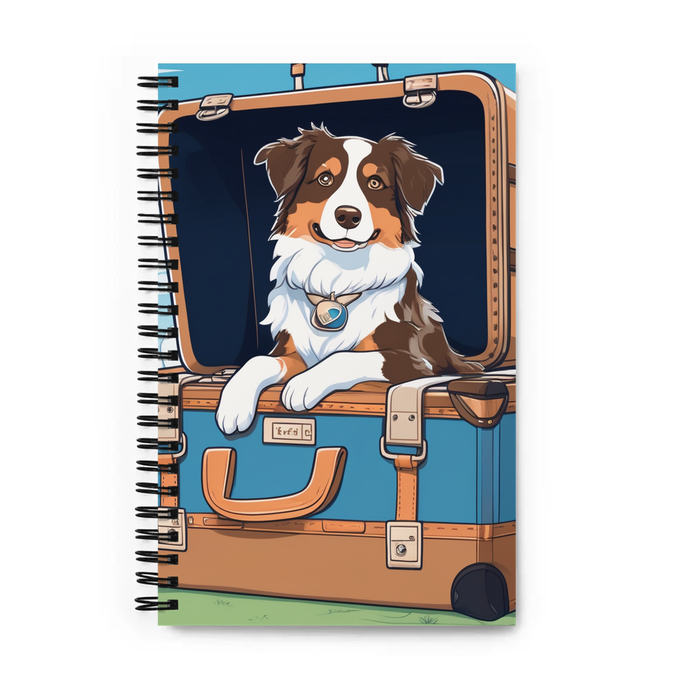 PugMug Custom Australian Shepherd Dog Spiral Notebook