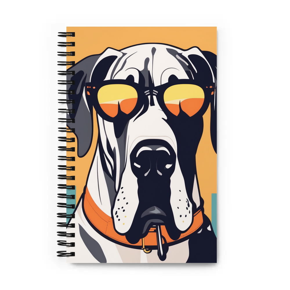 PugMug Custom Great Dane Spiral Notebook
