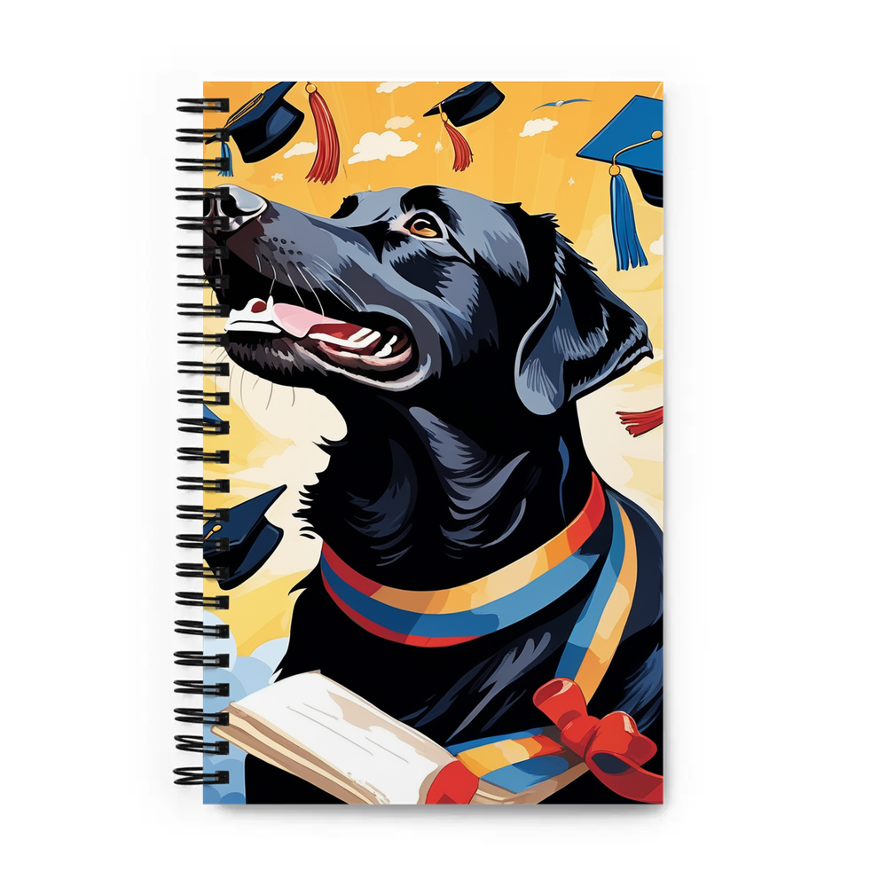 PugMug Custom Black Labrador Retriever Spiral Notebook
