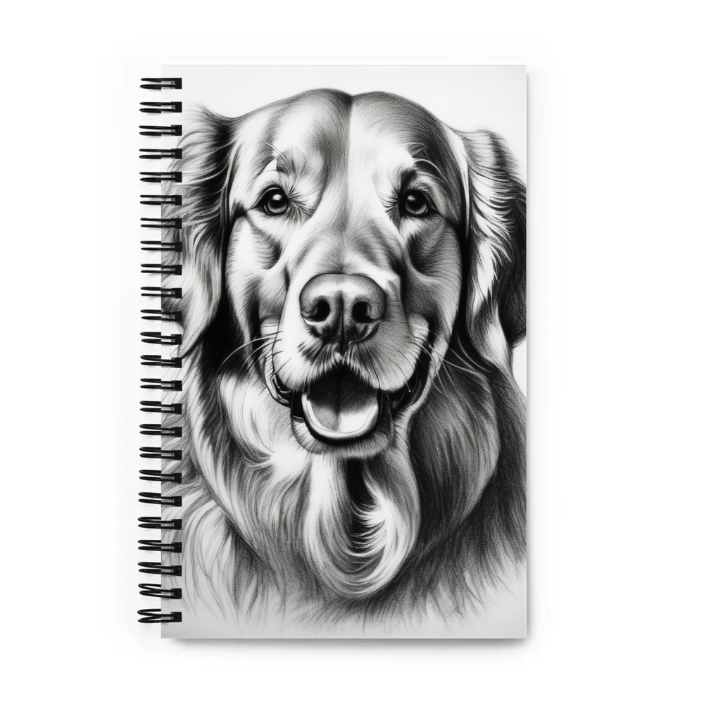 PugMug Custom Golden Retriever Spiral Notebook