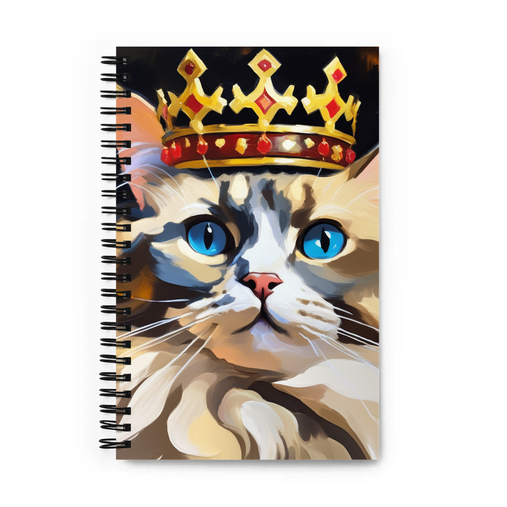 PugMug Custom Tabby Ragdoll Cat Spiral Notebook